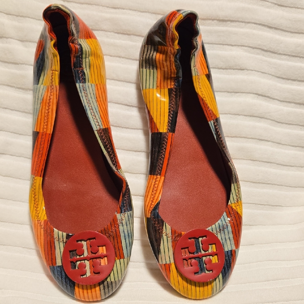 Tory Burch Colorful Patchwork Flats